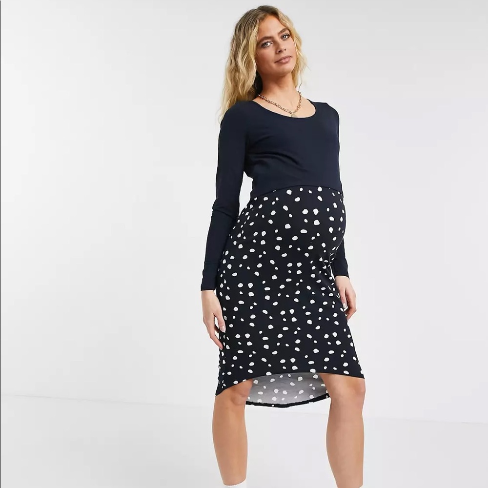 NWT ASOS mamalicious maternity nursing dress